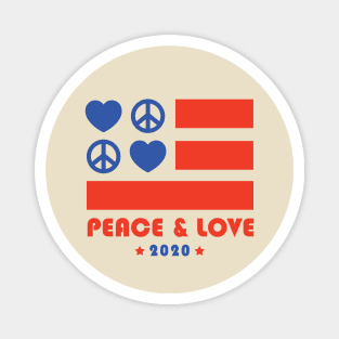 Peace & Love 2020 Election Magnet